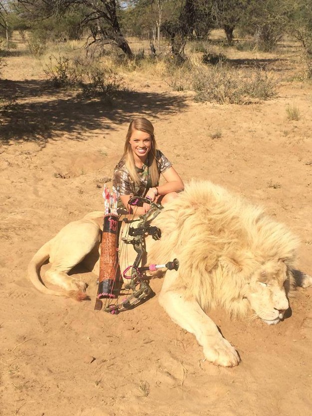 People Are Trying To Get Facebook To Ban A 19-Year-Old Cheerleader Who  Hunts Endangered Animals
