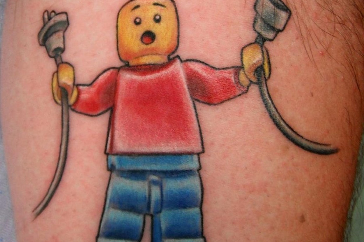 32 Lego Tattoos That Will Thrill Your Inner Child, image size:1250x830