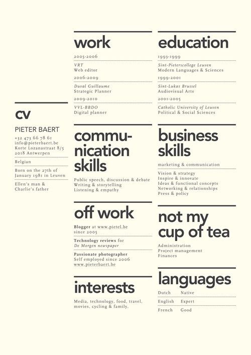 27 Beautiful Résumé Designs You'll Want To Steal