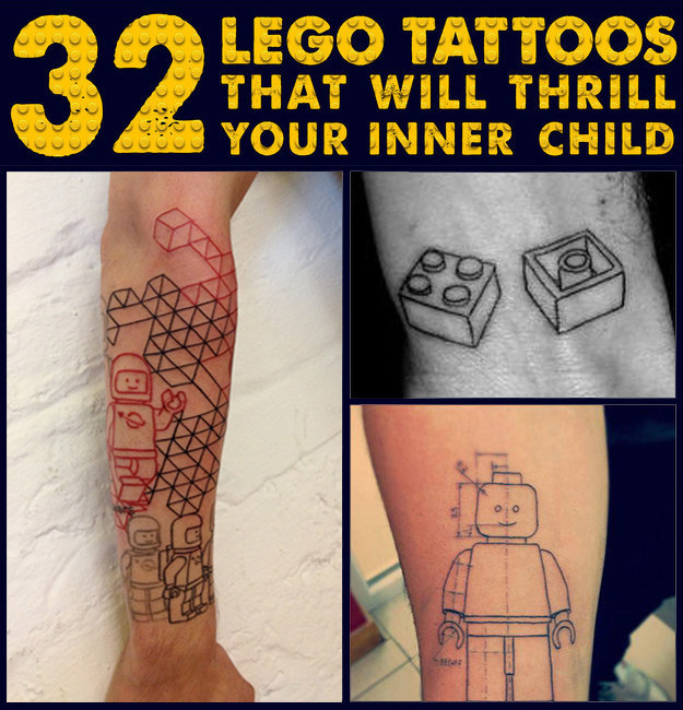 60 Lego Tattoo Designs For Men  Toy Building Block Ink Ideas