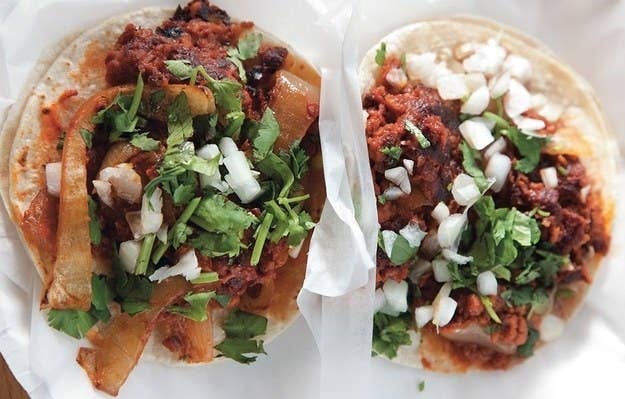 Two of these bean and soyrizo tacos will deliver a whopping 31g/protein. Fuel up. Recipe here.
