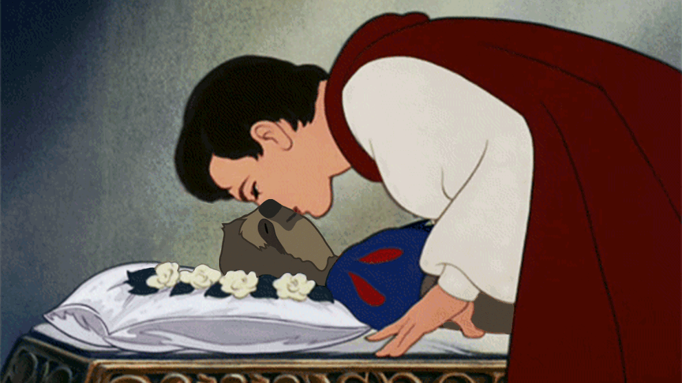 Plot: Sloth White, pursued by a jealous queen, eats a poison apple and can only be awakened by a kiss. Luckily, Prince Charming has a thing for sloths.