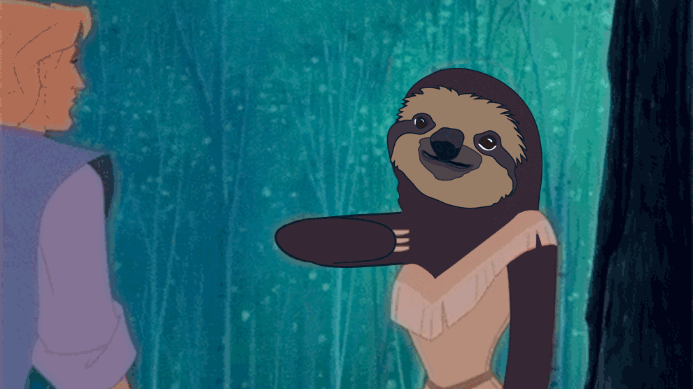 Plot: English colonists invade 17th century Virginia to find it's been inhabited by sloth people.