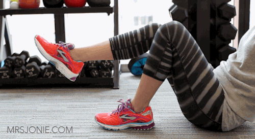 Doing this strengthens your calf muscles, which can prevent injury. Try it the next time you're sitting at your desk.