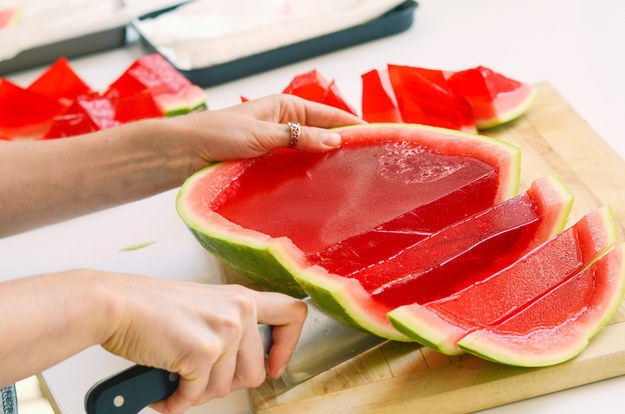 Now, it&#39;s just a matter of slicing! First cut each half into 1-inch slices, crosswise.