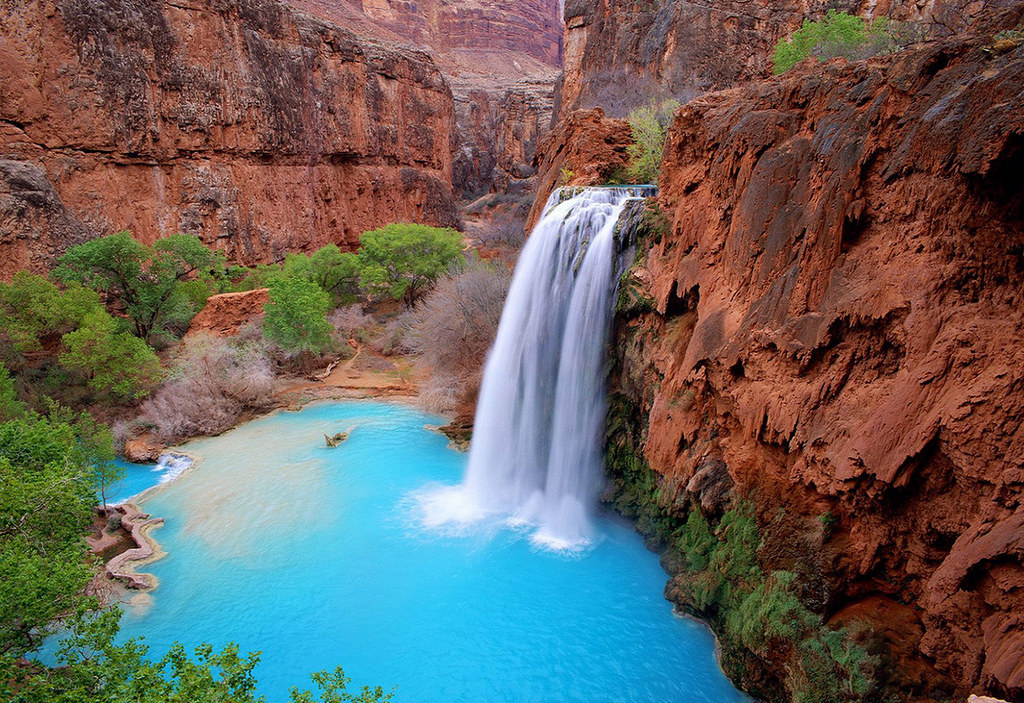 There’s off the beaten path. And then there’s Havasu Falls—located a mile and a half outside the Havasupai Indian village of Supai, on the bottom of the Grand Canyon. The only way to get here is to charter a helicopter, hike a steep 10 miles, or hire a pack animal, but it's totally worth it when you do. Idilic in every sense of the word, the beach in "The Beach" has nothing on this place.