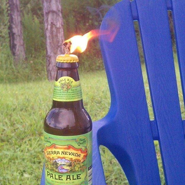 Love drinking outside but hate all of those pesky mosquitoes trying to drink away your alcohol fueled blood? Problem solved.