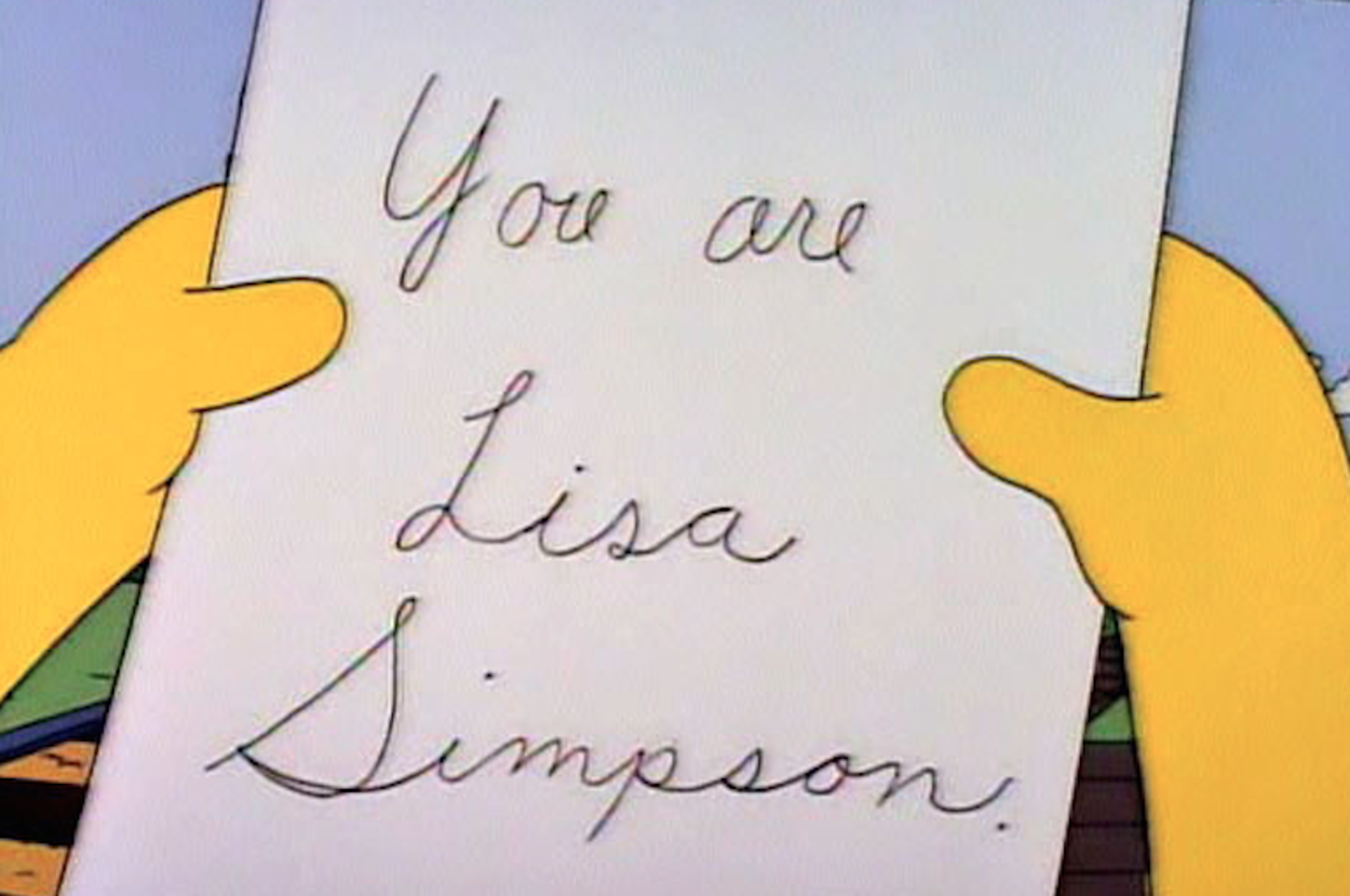 Getting A Note Simpsons 10