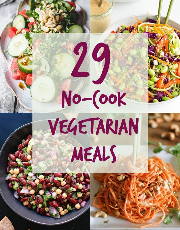 29 Meat-Free Meals You Can Make Without Your Stove