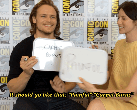 The stars of Outlander know the difficulty of sex and carpet burns