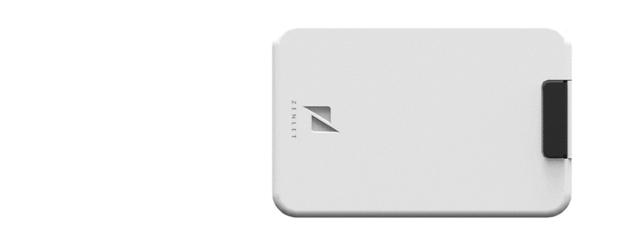 Zenlet is intuitive to use, waterproof, and easily fits into a shirt pocket.