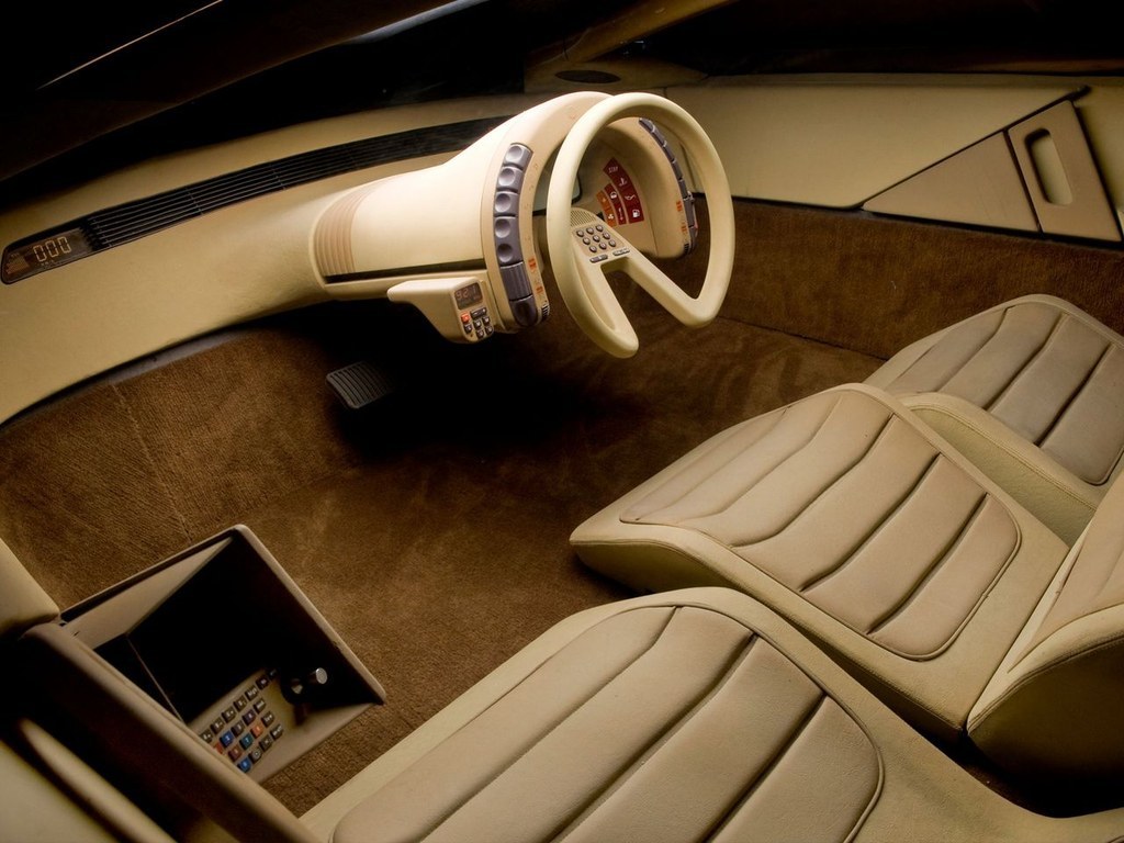 One of the Karin's unique features was it's three-seat layout with the driver located between the two passengers.