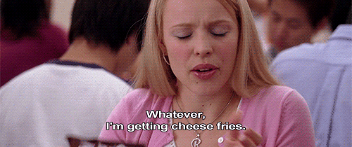 This is stressful for anyone but if you're not super skinny or not a big girl, it's hard to make the choice you think they want you to make.Whether you choose to embrace your inner fat girl and get the cheese fries or your inner "nothing tastes as good as skinny feels" with the salad, make the decision for you.
