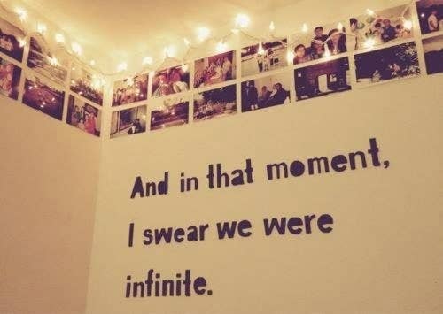 Nine out of 10 times from The Perks of Being a Wallflower.
