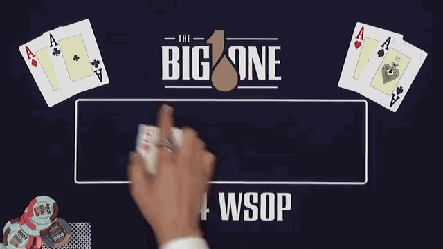 At the flop, the dealer revealed two hearts, giving Cary a slight possibility of a flush.