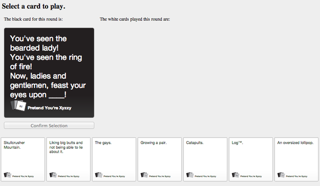 Cards Against Humanity Online With Friends