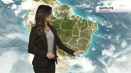 "Pelos meus conhecimentos, deve estar uns 15 graus, com sensação térmica de 10."