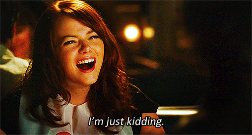 But we're really not kidding.
