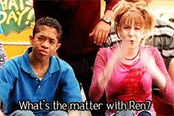 "What's the matter with Ren? She's usually so responsible..."