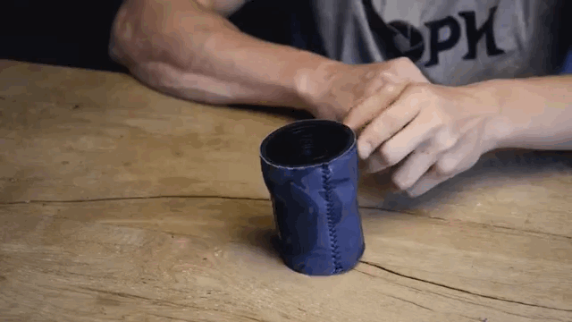 Materials needed: Beer koozie.