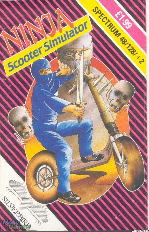 Parece que eu tenho uma certa cisma com ninjas.Expectativa:"Um ninja num patinete de alta periculosidade"