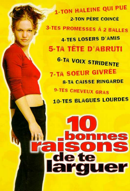 « Dix bonnes raisons de te larguer »