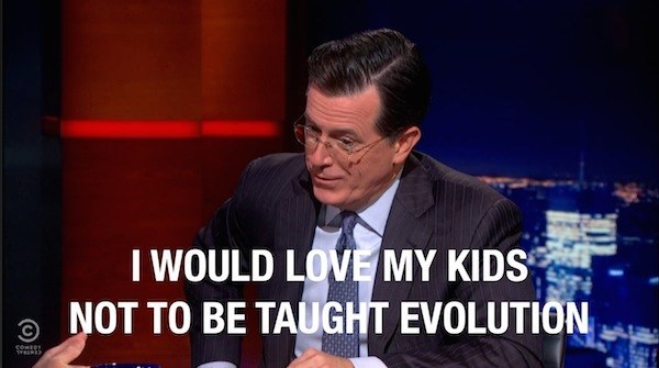 “What if you are someplace where parents don’t want certain things taught to the kids, because I would love my kids not to be taught evolution. Could I get a teacher fired if my community believed that evolution wasn’t a good thing, if the teacher didn’t have tenure?”
