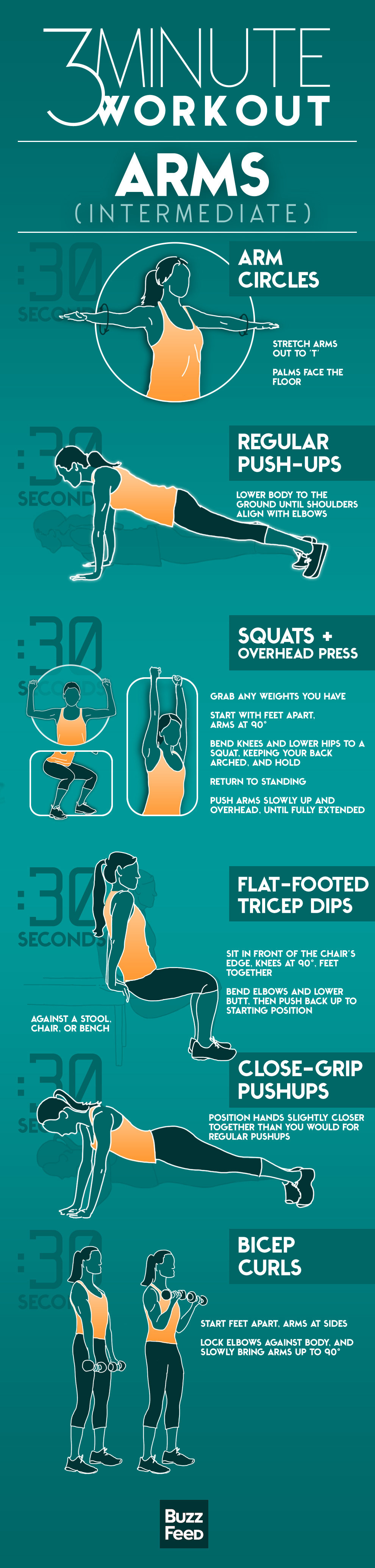 Effective at home workout to tone your arms in 3 weeks #armsworkout #a