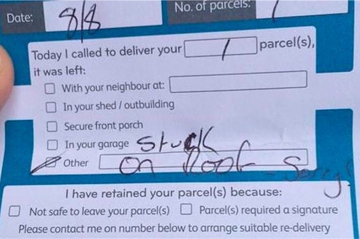 This Might Be The Most Unexpected Delivery Note Of All Time