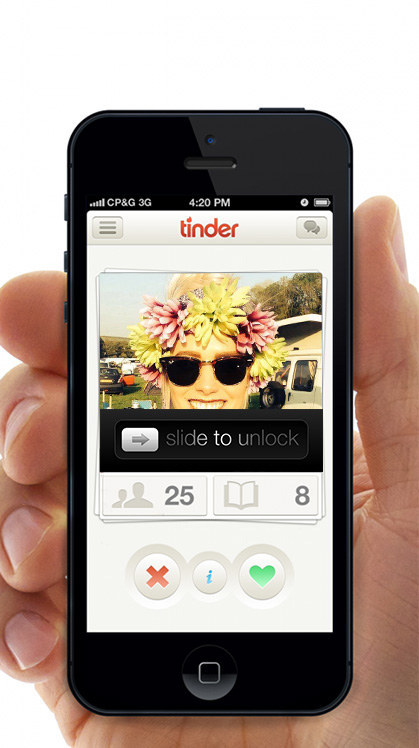 Fool your future ex-wife in to matching with you, by simply adding the 'unlock logo' to your profile picture.