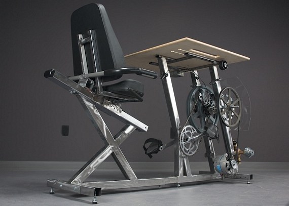 For when you need to exercise and work but your laptop is dead and your friends are pressuring you to be more eco-friendly.
