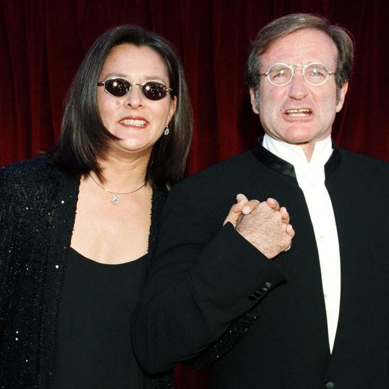 Robin Williams with his second wife Marsha Garces