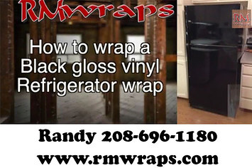 How to Install a Gloss Black Vinyl on a Refrigerator 