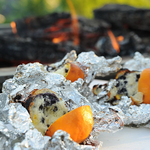 Campfire Blueberry Orange Muffins