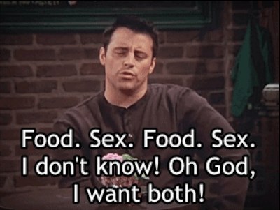 But food probably wins