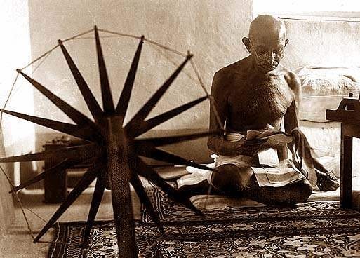 Extra points if you spin it yourself like Gandhi. Khadi rocks.