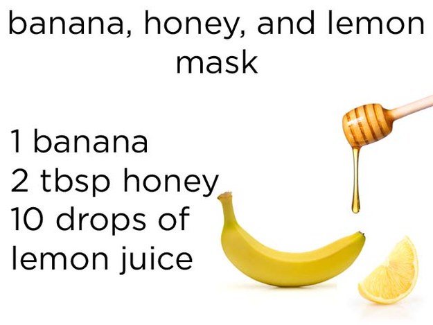 Banana, Honey, and Lemon Mask