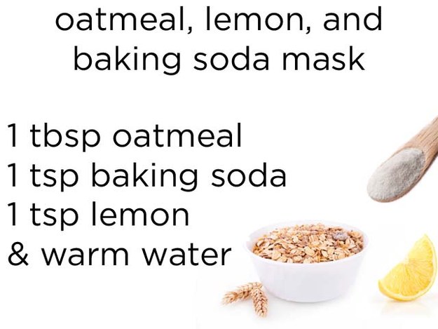 Oatmeal, Lemon, and Baking Soda Mask
