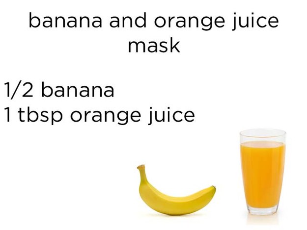 Banana and Orange Juice Mask