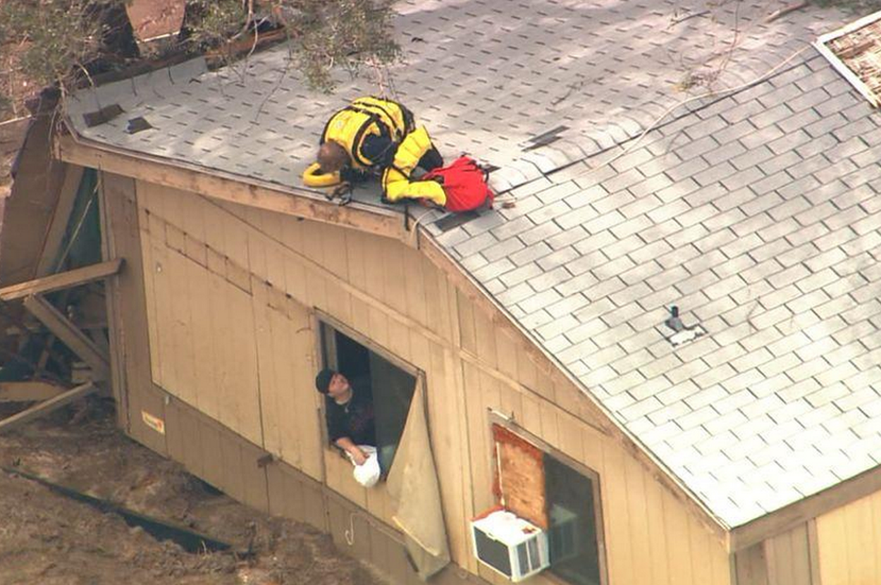 Two People Rescued After Being Trapped In An Arizona Home Raging Flood ...