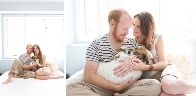 baby and dog photography