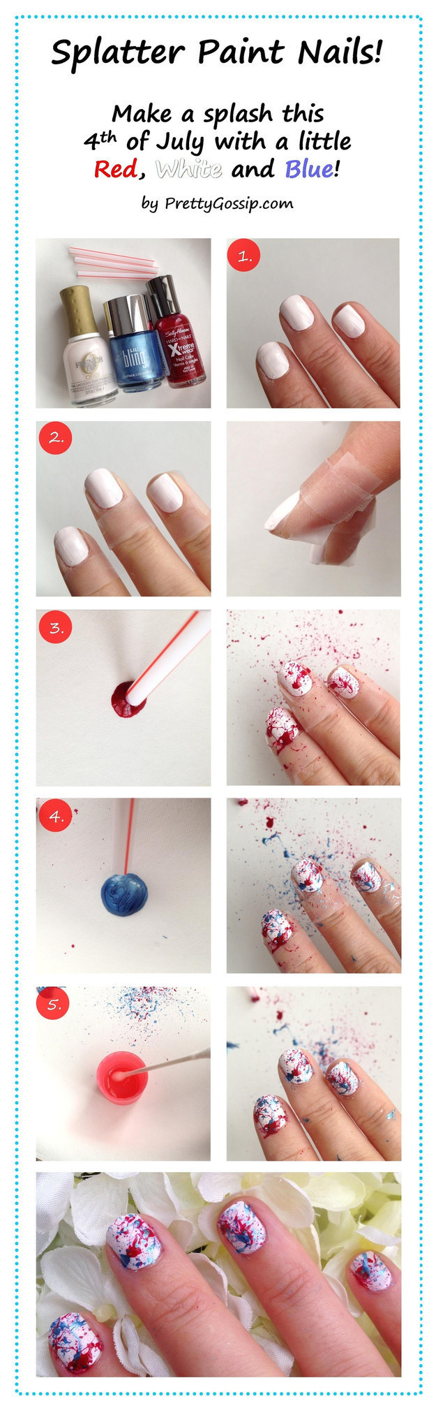 What to Use to Draw Designs on Nails 