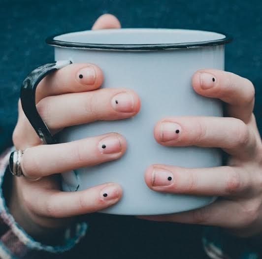 One simple dot can look adorably chic.