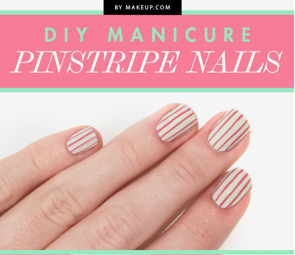 This pinstripe nail looks even better when it&#39;s a little crooked.