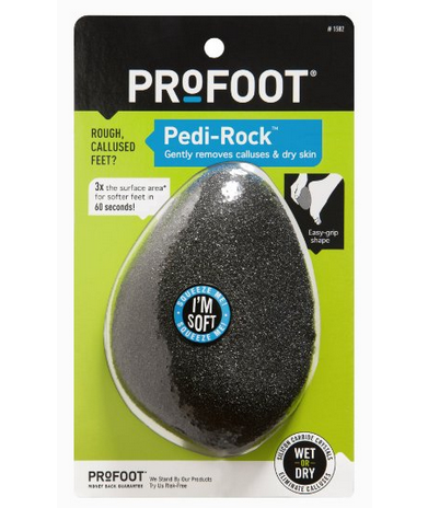 The Pedi-Rock works similarly to the microplane, in that it sloughs off dead skin and calluses, but it also conforms to the shape of your foot, and you can use it when it's wet or dry. Get it here. And when you're done, slather on a lactic acid-rich cream like AmLactin to seal in moisture.