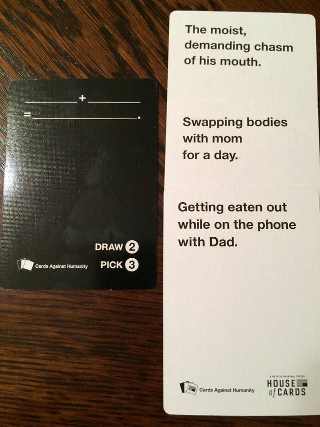 The 21 Worst Cards Against Humanity Cards To Play Around Family