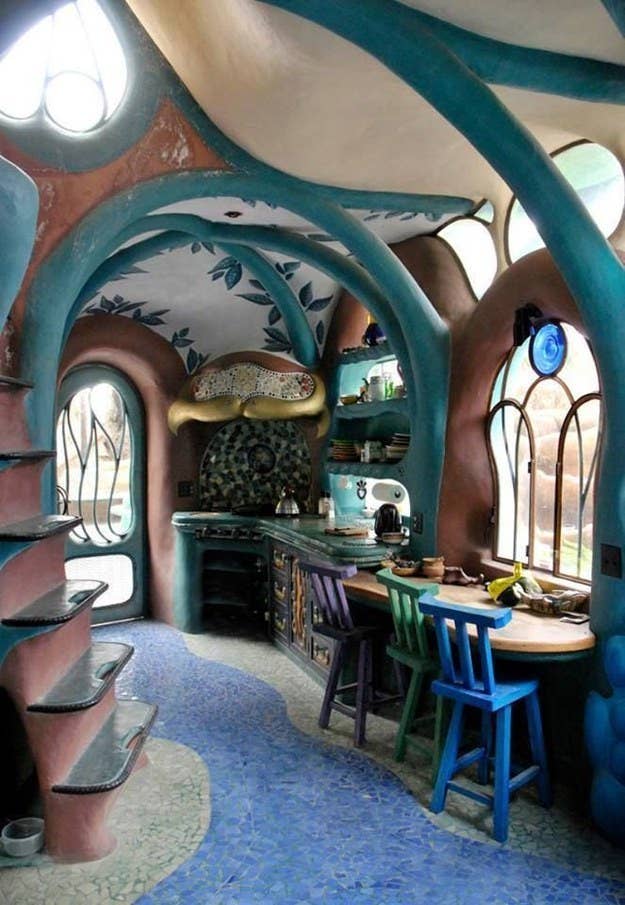 An eclectic home doesn't have to be a cluttered home. This cob home proves you can still live simply in an exciting space.