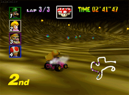 This item can make or break a race, especially if you're in 2nd while your friend's in 1st. Use them at the last moment of the final lap, and you'll beat your loser friend. They'll get pissed, you'll laugh, and the friendship'll go downhill from there.