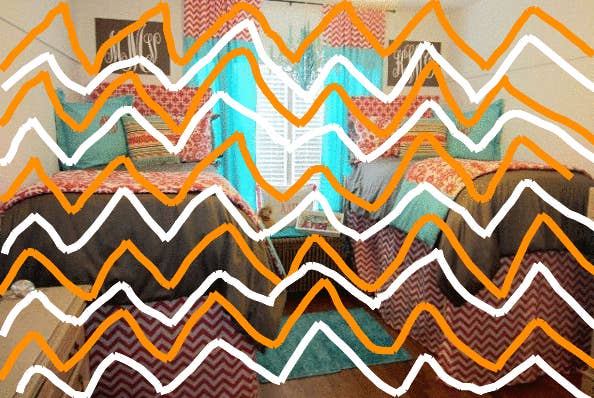 You know what goes with chevron? More chevron.