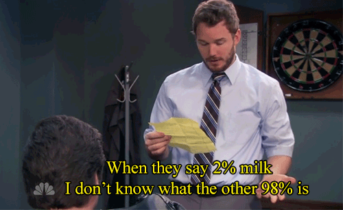 But wait, what is the other 98% of milk. These are the questions that need to be asked. #hismilkshakebringsalltheboystotheyard